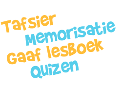 Tafsier, memorisatie, gaaf lesboek, quizen