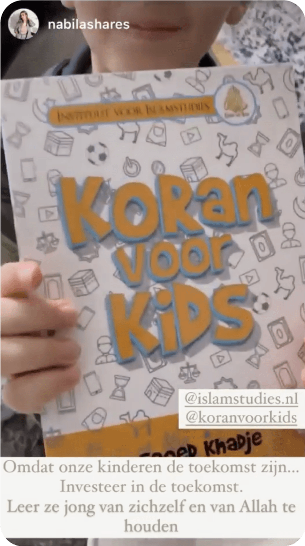 Instagram-story van een ouder over Koran voor Kids (2)